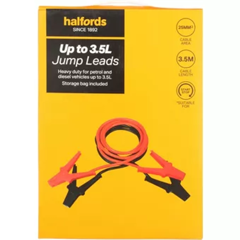 Halfords Up to 3.5L Jump Leads | Halfords UK