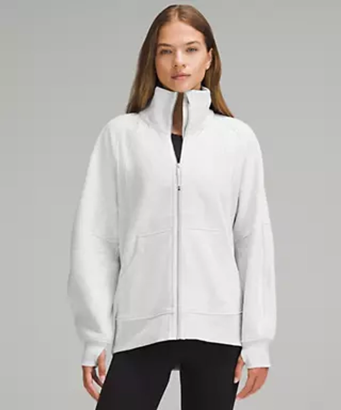 Scuba Oversized Funnel-Neck Full Zip