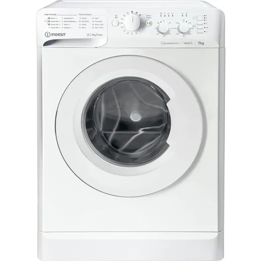 Indesit MTWC 71485 W UK 7kg Washing Machine with 1400 rpm - White - B Rated