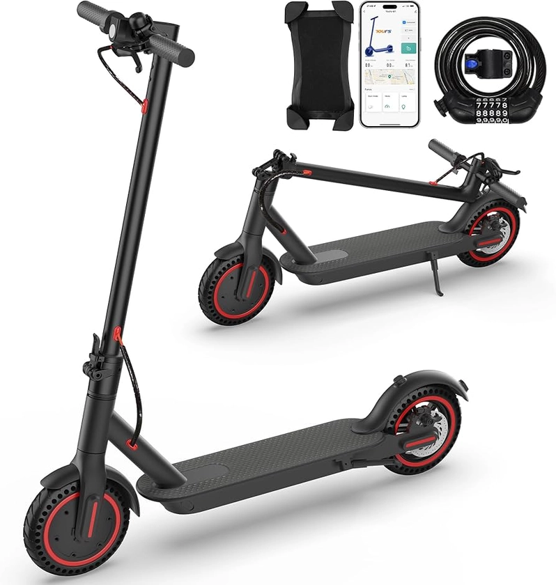 Kedaung Electric Scooter for Adults, Folding Sports Scooter, Double Braking Electric Scooters for Travelers, 8.5" Tires Electric Scooter for Adults