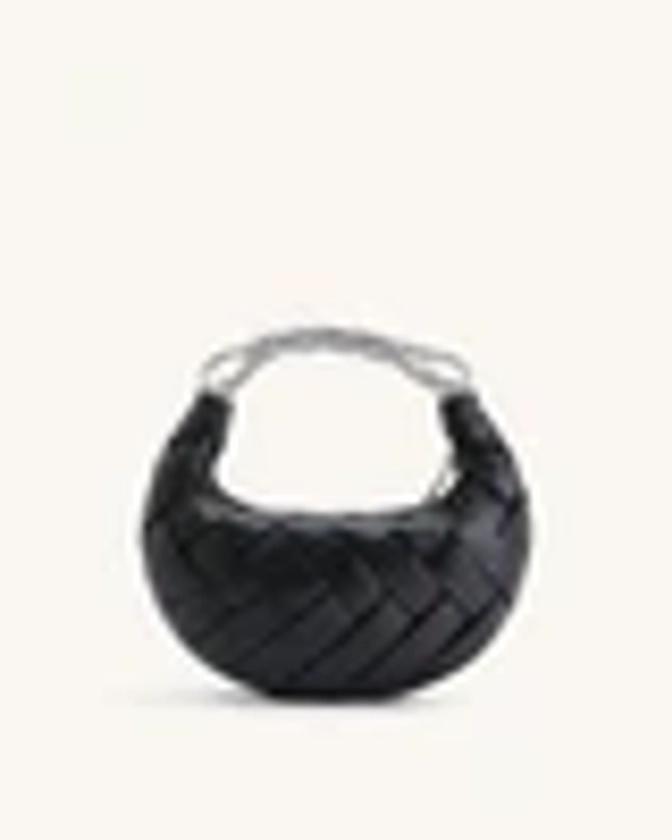 Orla Weave Handbag - Black