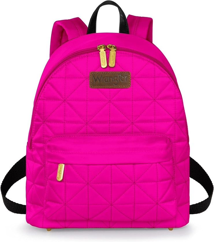 Montana West × Wrangler Backpack Purse for Women Quilted Backpack for Casual Travel Trip