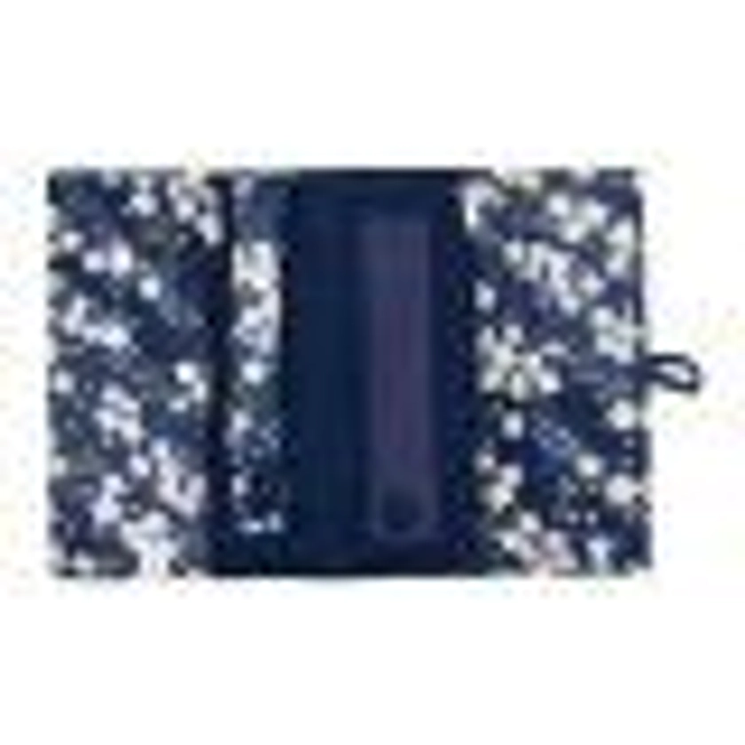 Trousse à bijoux de voyage bleu marine imprimé fleurs de sakura