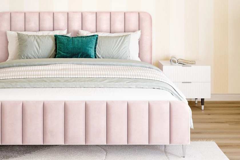 Fleur Pink Bed Frame