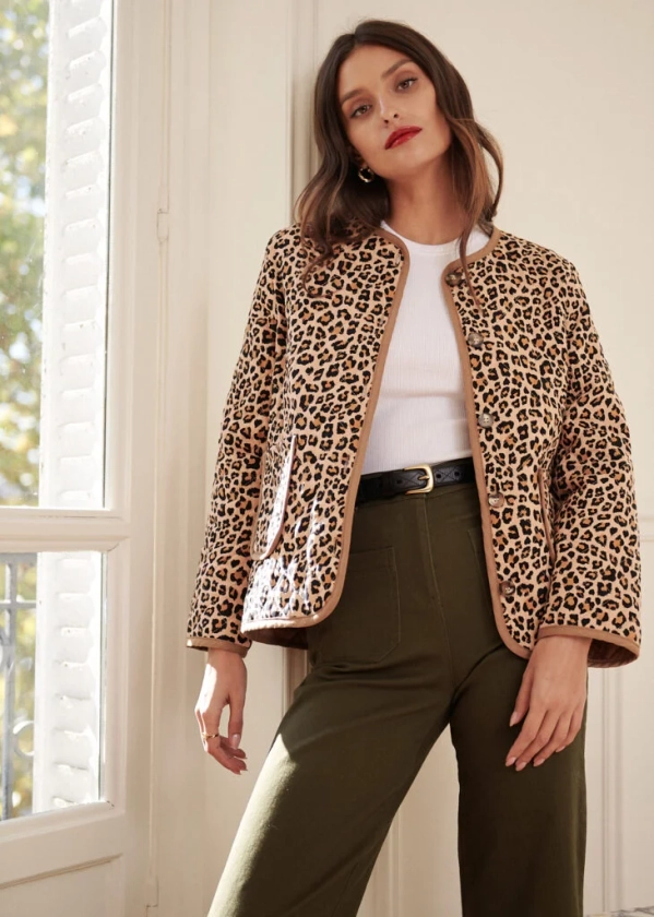 Veste matelassée léopard - Edith | Motus Boutique