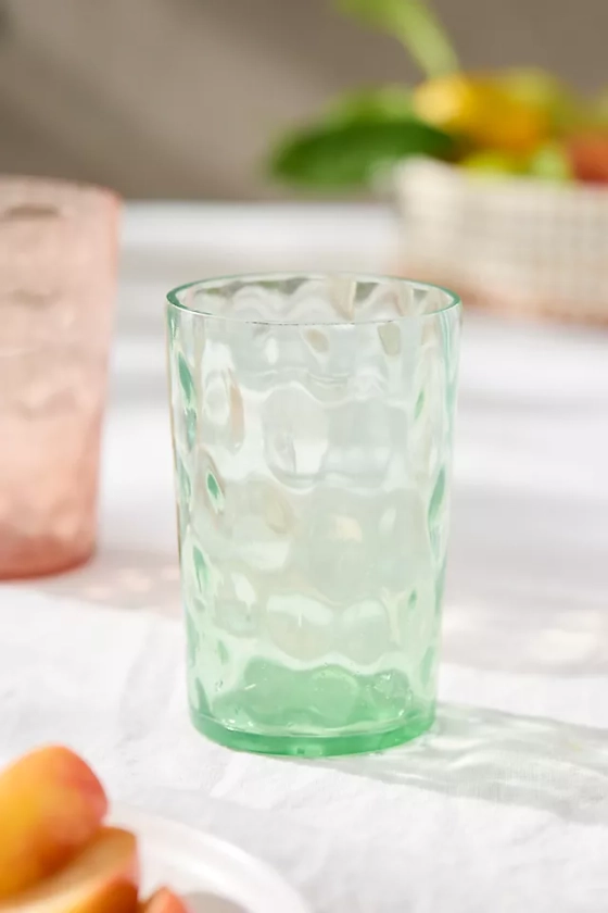 Colorful Dimpled Drinking Glass