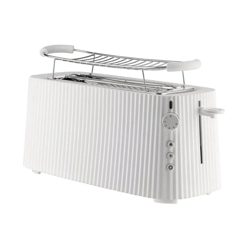 Alessi Plissé Long toaster White