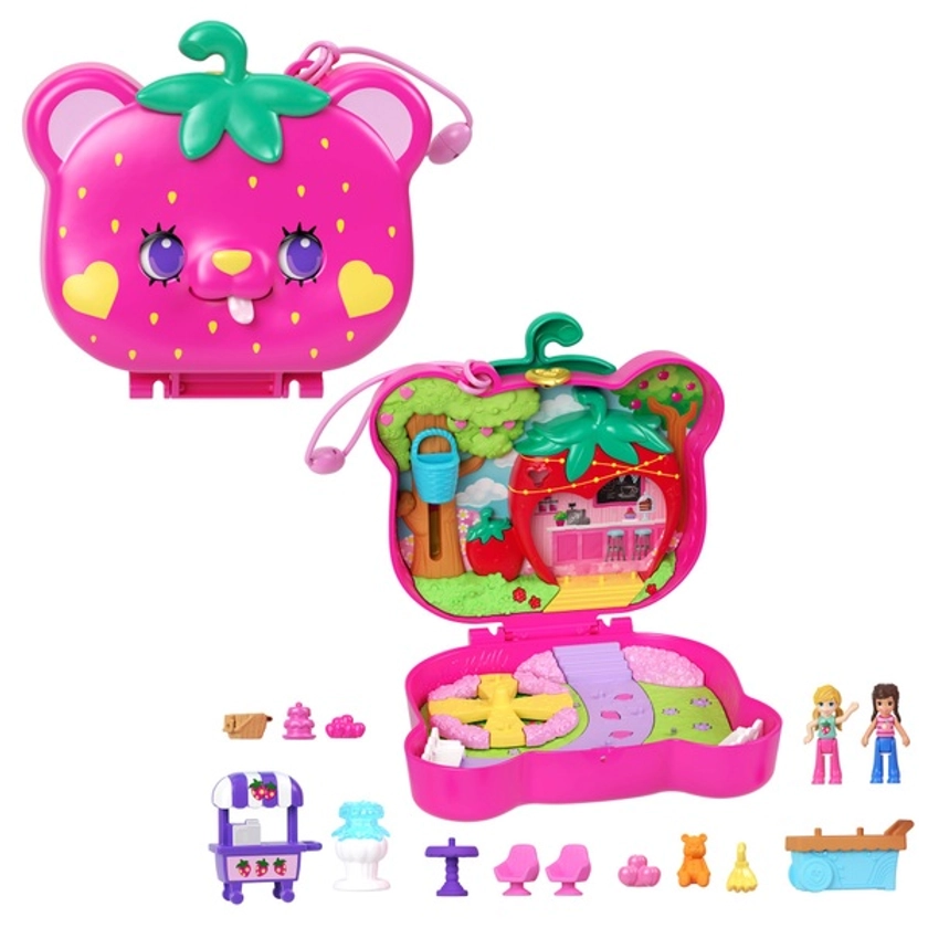 Polly Pocket Straw-Beary Patch Compact | Smyths Toys UK