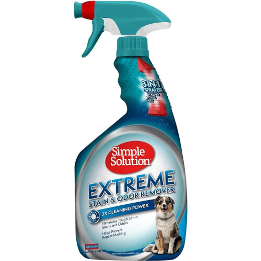 Simple Solution Extreme Pet Stain and Odour Remover | Enzymatic Cleaner with 3X Pro-Bacteria Cleaning Power - 945ml on OnBuy