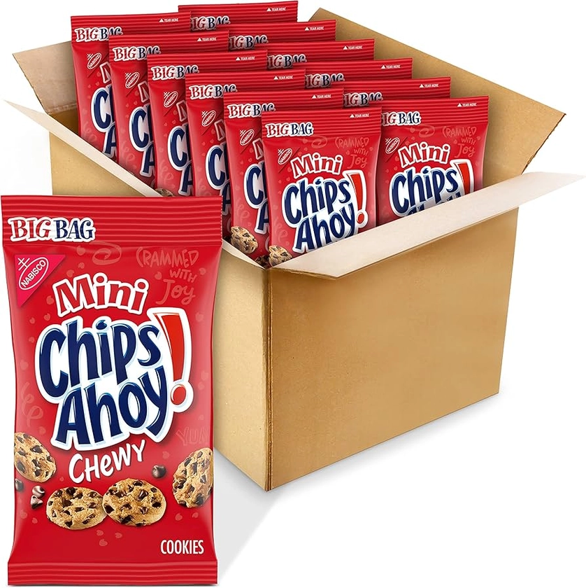 CHIPS AHOY! Mini Chewy Chocolate Chip Cookies, Big Bag, 12 - 3 oz Packs