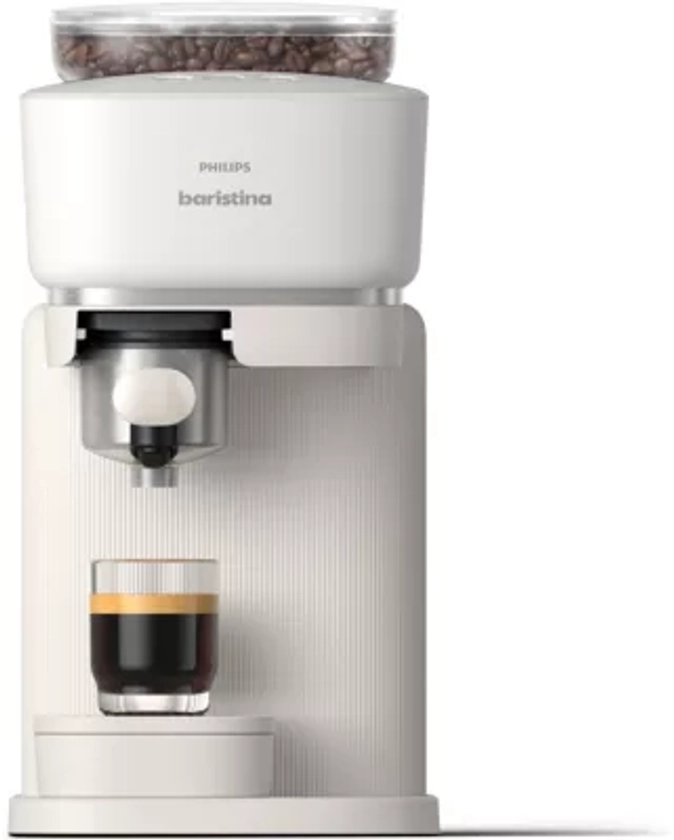 Expresso broyeur PHILIPS Baristina BAR300/00 Milky White