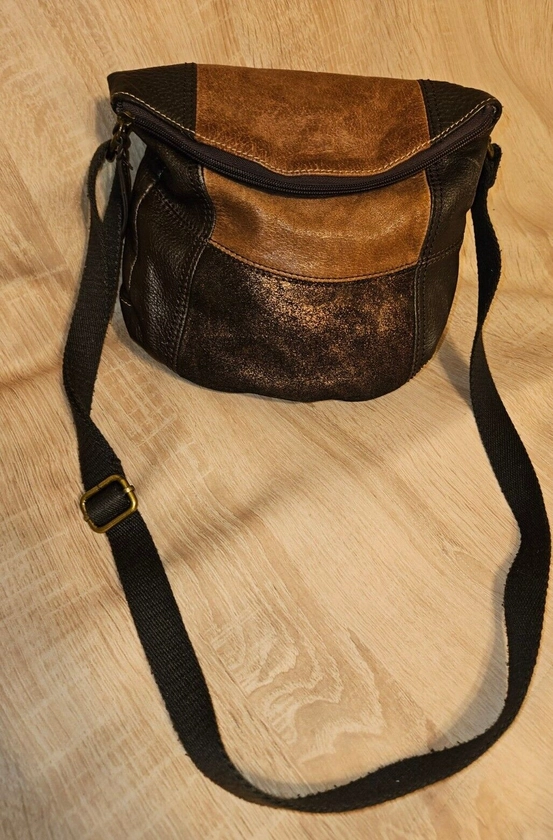 THE SAK Deena Flap Crossbody Shoulder Bag Boho Patchwork Leather