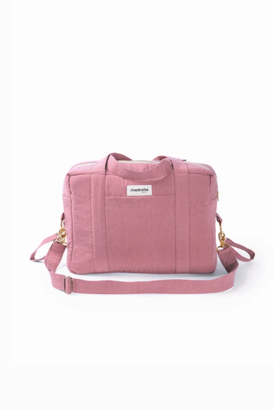 Darcy l'anti sac à langer - Coton recyclé Bois de Rose