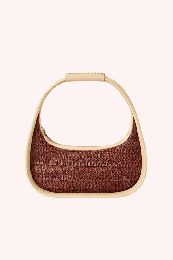 BOLSA BAMBOLÊ BURITI CAFÉ | BURITI COFFEE HANDBAG