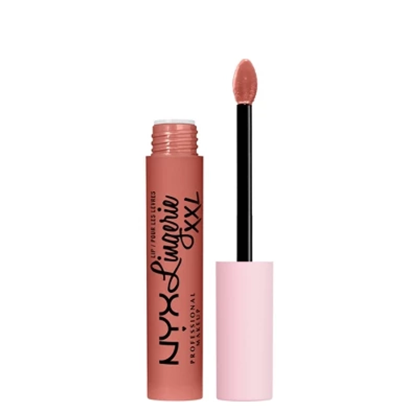 NYX Professional Makeup Lip Lingerie XXL Smooth Matte Liquid Lipstick - 16hr Longwear - 02 Turn On - 0.13 fl oz