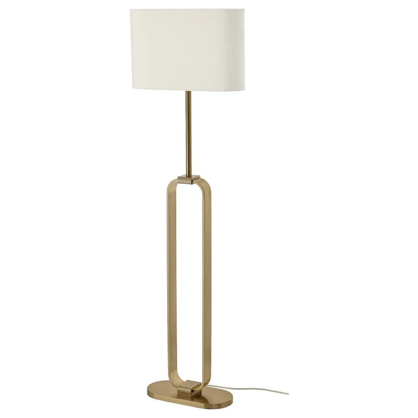 UPPVIND Lampadaire, laitonné/blanc, 150 cm - IKEA