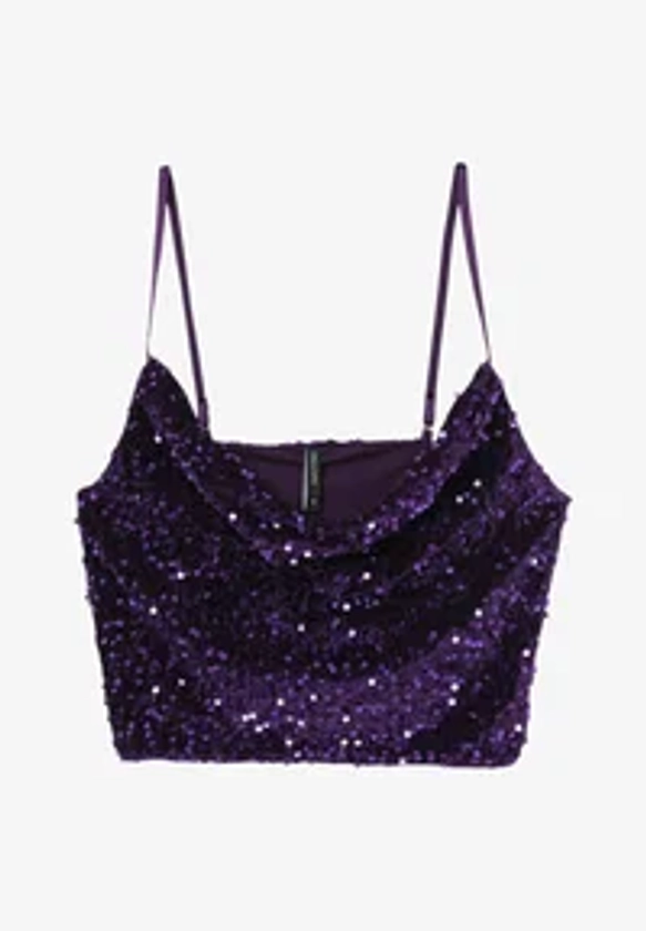 IN PAILLETTES - Blouse - viola