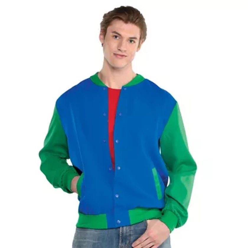 Blue & Green Varsity Jacket for Adults