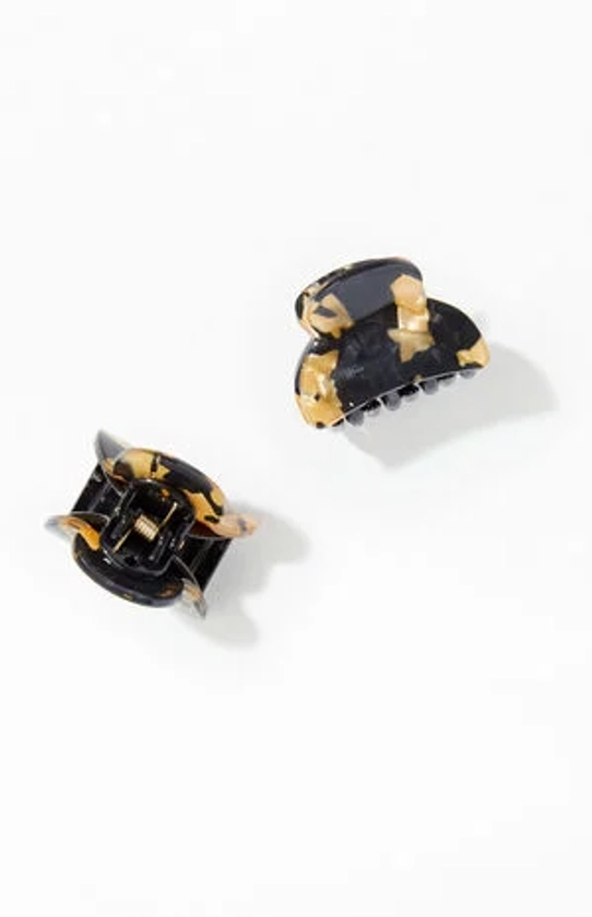 PacSun 2 Pack Mini Tortoiseshell Hair Claw Clips | PacSun