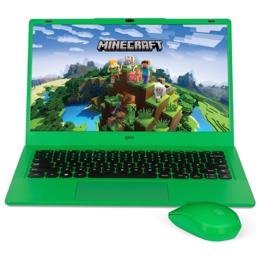 GeoBook 14M Minecraft Edition 14.1" 4GB 128GB SSD Laptop & Mouse Bundle | Smyths Toys UK