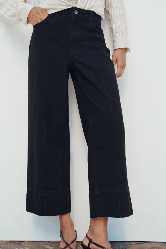 Z1975 WIDE-LEG HIGH-WAIST CROPPED JEANS