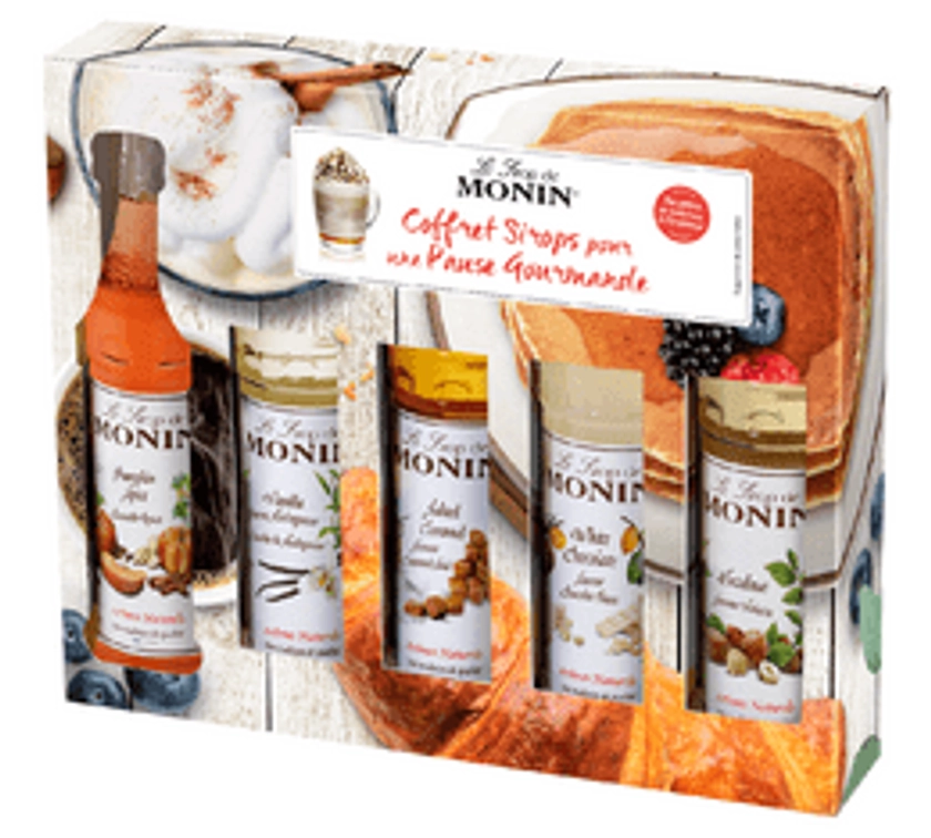 Monin Coffee Syrup Brunch Set - 5 x 5cl