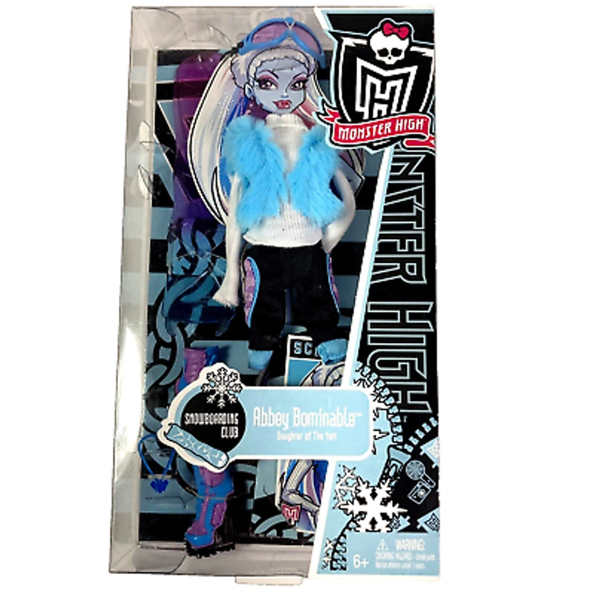 Monster High Abbey Bominable Snowboarding Club Fashion Pack 2011 NEW