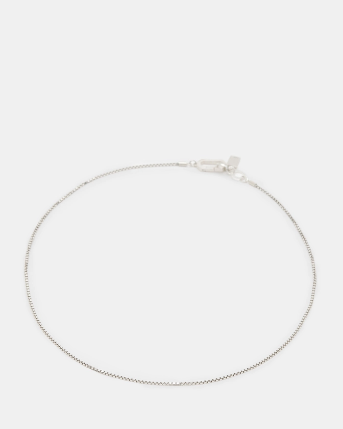 Box Chain Fine Sterling Silver Necklace Silver | ALLSAINTS