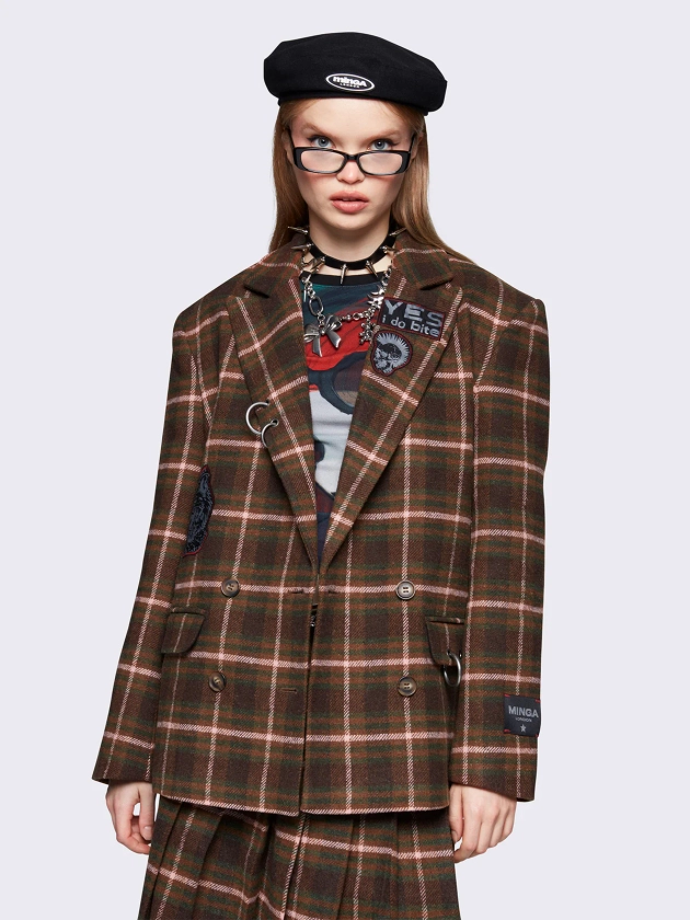 Audrey Plaid Blazer