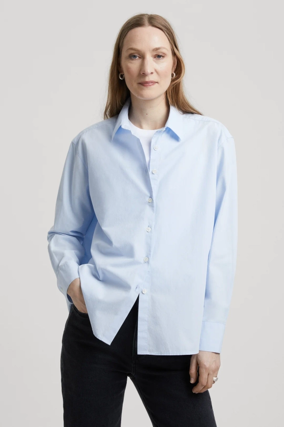 Light Blue Shirt | Organic Cotton Poplin Weave - ASKET