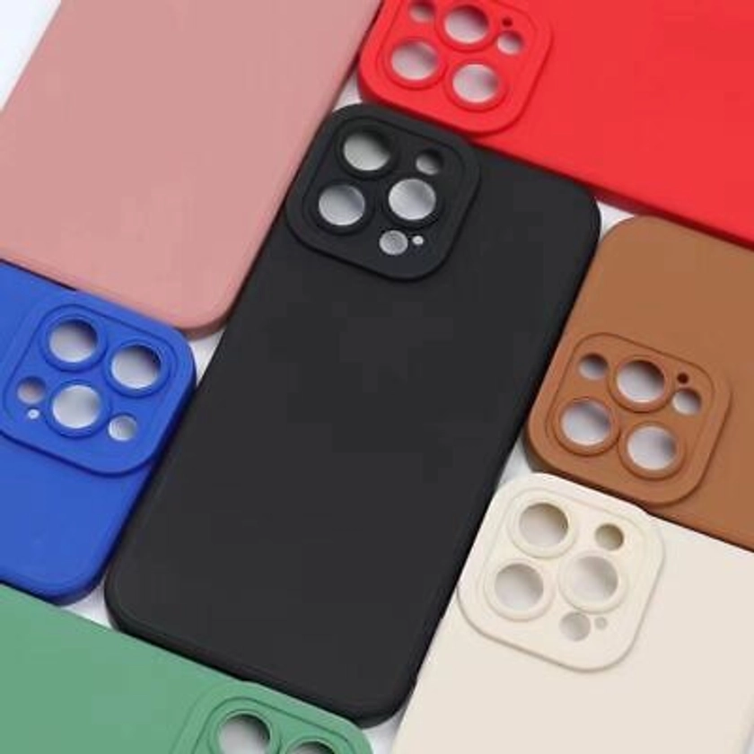 Case For iPhone 13 14 Pro Max 12 11 8 7 SE 15 Shockproof Silicone colours Cover | eBay