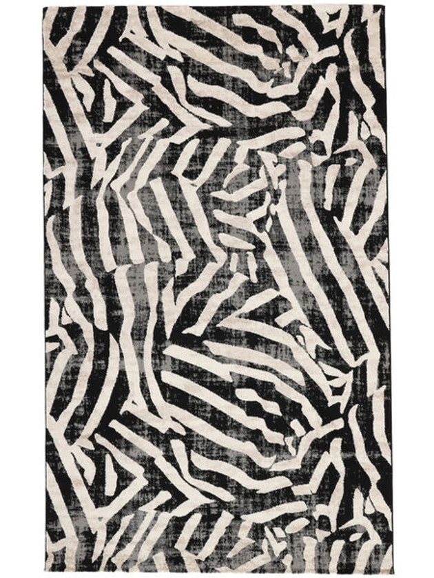 Rugvista Essential - Nalori - Noir / Beige 160 x 230 cm Tapis - Rugvista