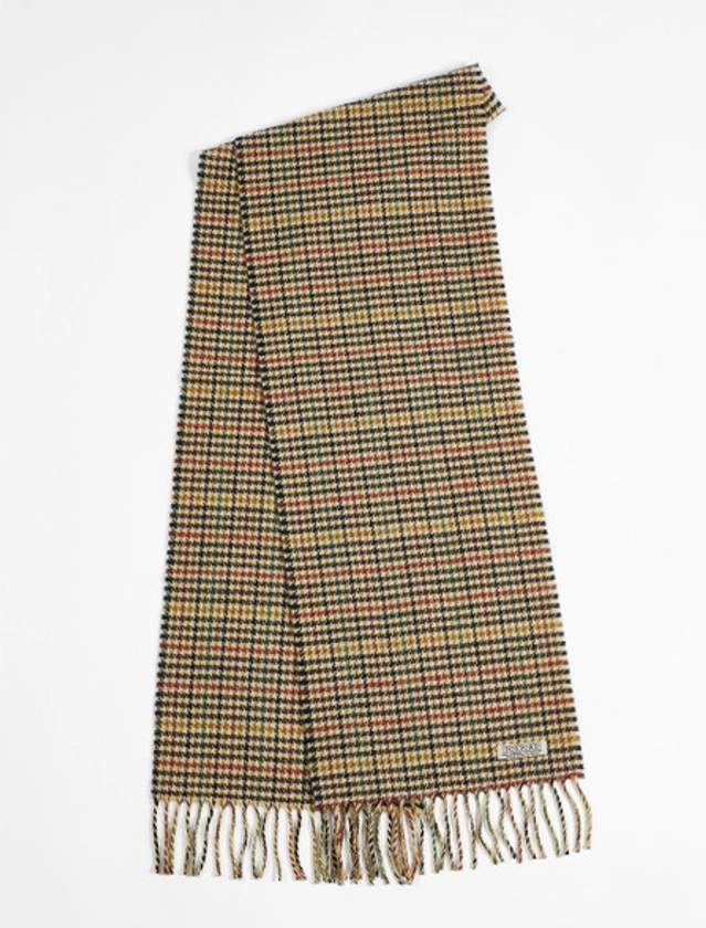 Lambswool Scarf - Multi Color Houndstooth
