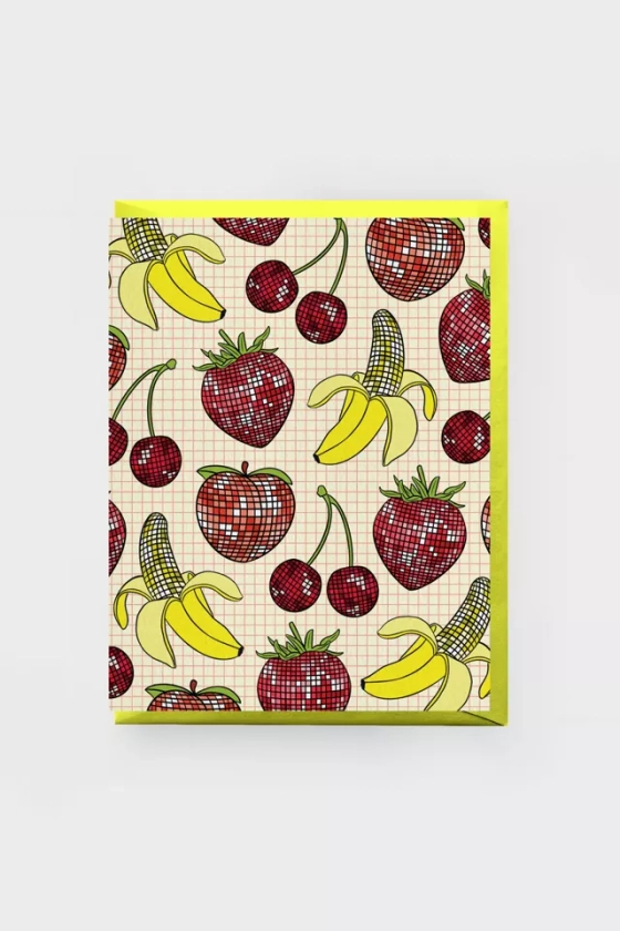 Boss Dotty Disco Fruits Greeting Card