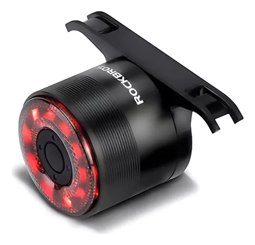 Lanterna Inteligente Brake Light Bike Traseira Rockbros Q3 Cor Preto