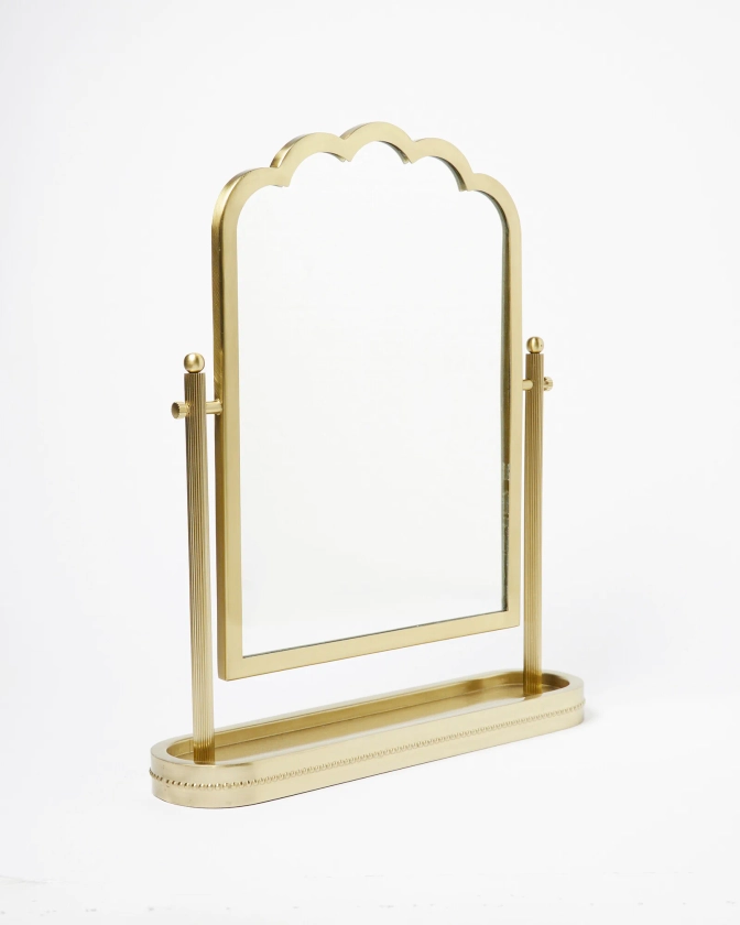Gold Classic Dressing Table Mirror | Oliver Bonas