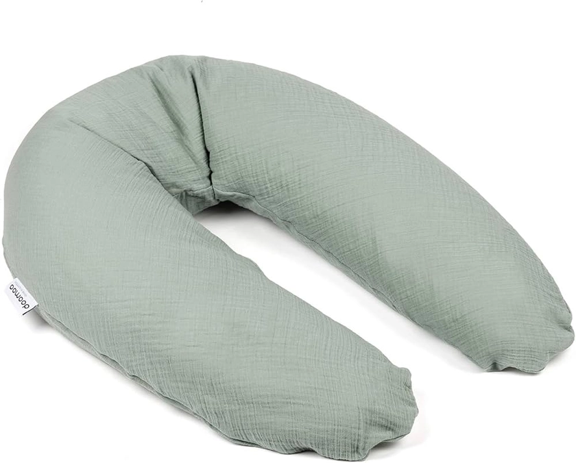 doomoo Basics Comfy Big Tetra Coussin de Grossesse Multi-Usages pour Dormir/Allaiter/se Relaxer Rempli de Microbilles avec Housse Lavable Vert : Amazon.fr: Bébé et Puériculture