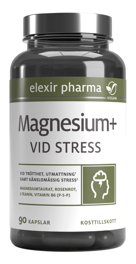 Elexir Pharma Magnesium+ Vid stress 90 kapslar