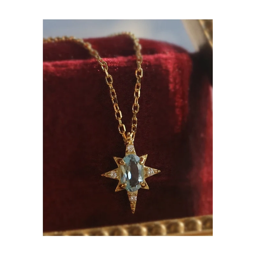 Blue Star Pendant Necklace