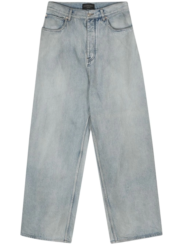 Balenciaga mid-rise wide-leg Jeans | Blue | FARFETCH ZA