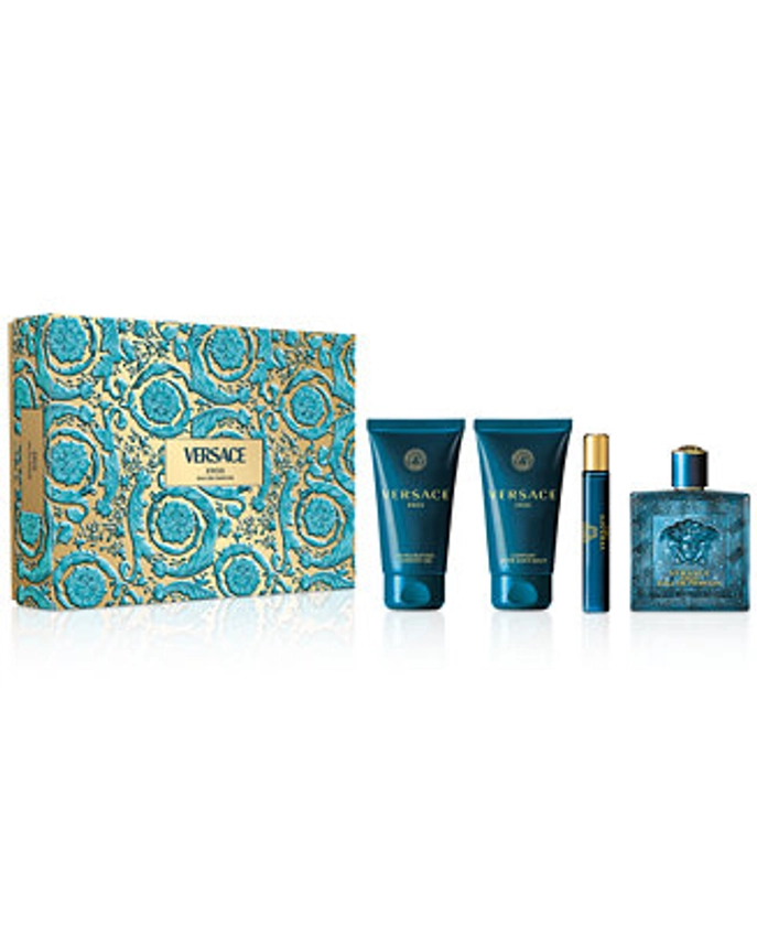 Versace Men's 4-Pc. Eros Eau de Parfum Gift Set - Macy's 