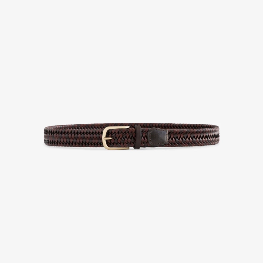 Tonal Braided Leather Belt at AimeLeonDore.com