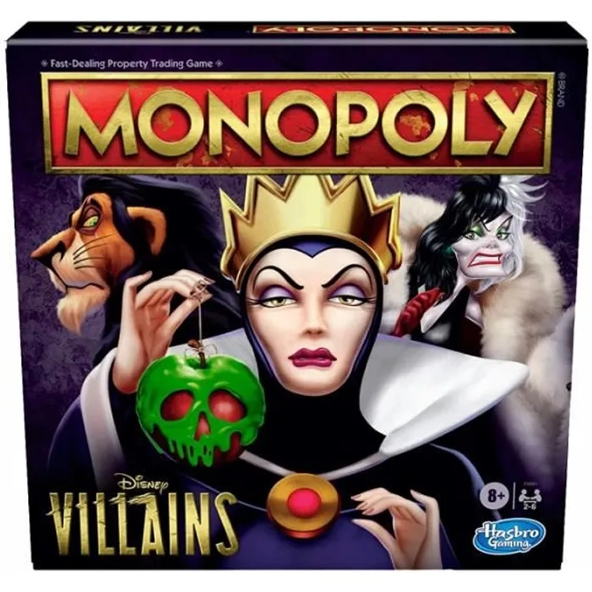 MONOPOLY - édition Disney Villains - Jeu de plateau - à partir de 8 ans
