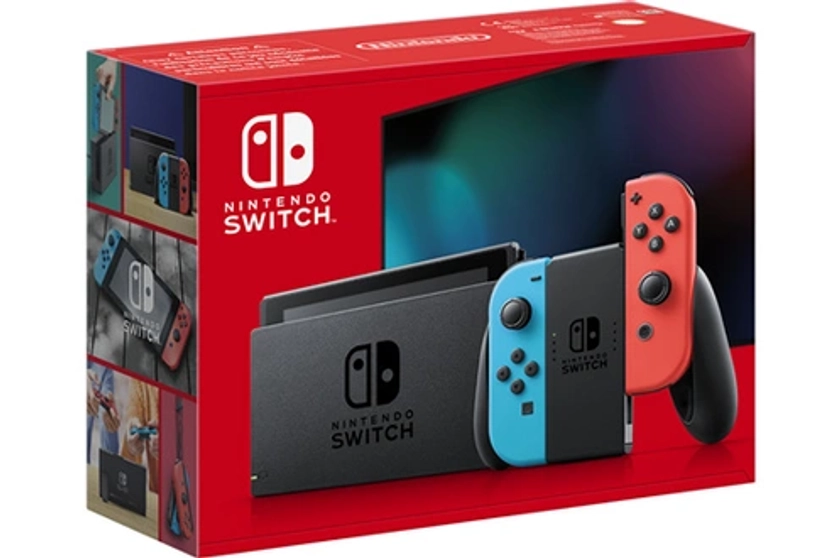 Nintendo Switch (modèle oled) avec station d’accueil et manettes joy-con blanches Console Nintendo Switch