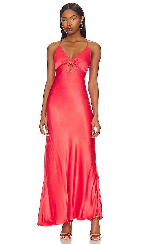 Bardot Zuri Slip Dress in Hot Coral | REVOLVE