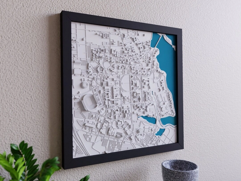 Baton Rouge, Louisiana 3D College Campus Map Personalized College Graduation Gift University in Louisiana College Map Louisiana State LSU - Etsy