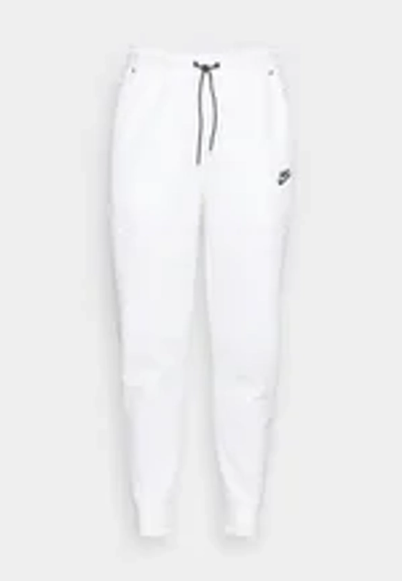 Nike Sportswear M NSW TCH FLC - Pantalon de survêtement - white / black/blanc - ZALANDO.FR