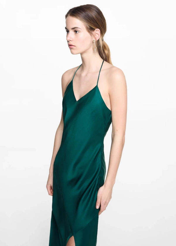 Robe longue fendue - Teen | MANGO France métropolitaine