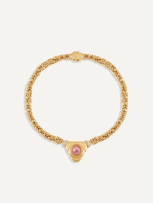 COLLIER CHOKER  PINK TALISMAN