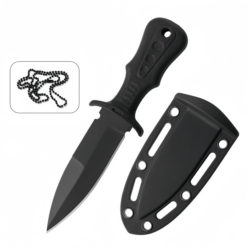 Small Neck Knife, Portable Knife With Durable Knife Sheath For Outdoor Camping Fishing